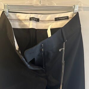 Loft Marisa Trouser Pants, Size 2, NWT, black